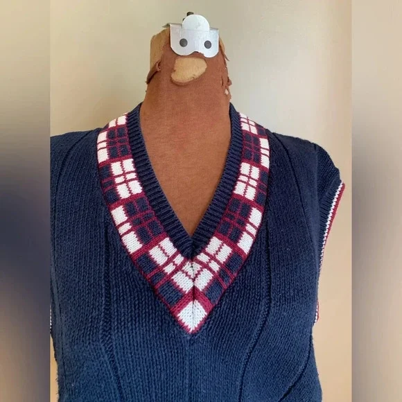 Huntington ridge sweater vest, vintage 90’s tennis sweater vest - Picture 2 of 8